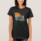 T-shirt Drapeau de l'Inde Roots USA (Devant)
