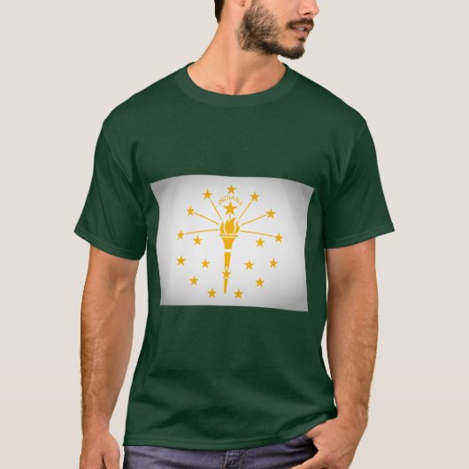T-shirt Drapeau de l'Indiana de l'État 2 (Devant)