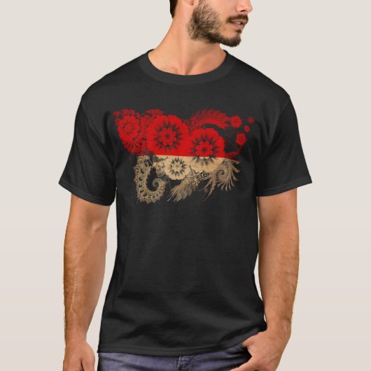 T-shirt Drapeau de l'Indonésie (Devant)