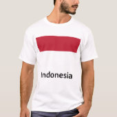 T-shirt Drapeau de l'Indonésie (Devant)