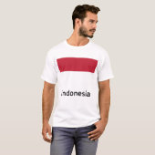 T-shirt Drapeau de l'Indonésie (Devant entier)