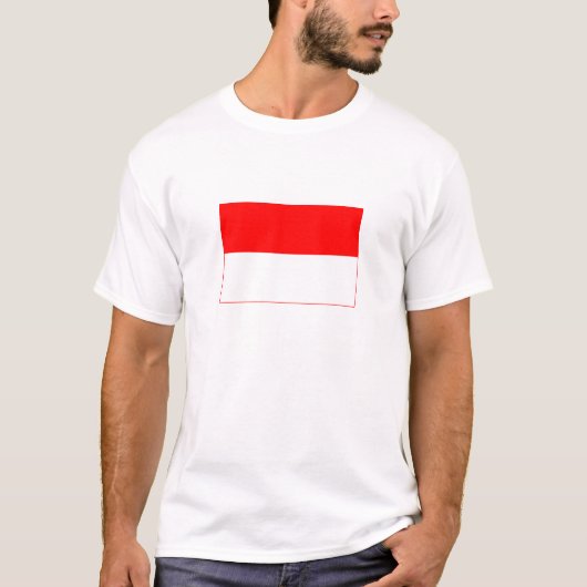 T-shirt Drapeau de l'Indonésie (Devant)