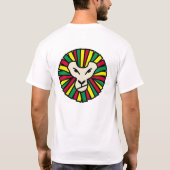 T-shirt Drapeau de Lion Rastafarian (Dos)