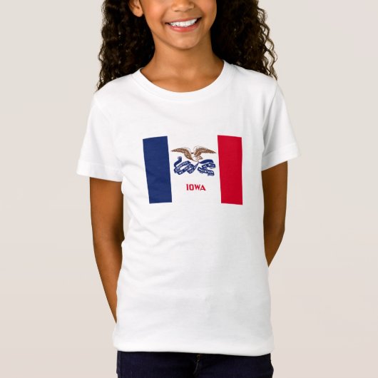 T-Shirt Drapeau de l'Iowa (Devant)