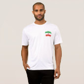 T-shirt Drapeau de l'Iran (Devant entier)