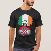 T-shirt Drapeau de l'Ireland Tree Roots (Devant)