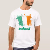 T-shirt drapeau de l'Irlande (Devant)