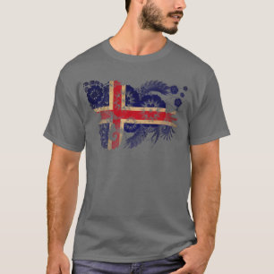 T-shirt Drapeau de l'Islande
