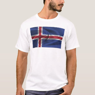 T-shirt Drapeau De L'Islande