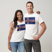 T-shirt Drapeau De L'Islande (Unisexe)