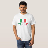 T-shirt Drapeau de l'Italie (Devant entier)