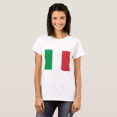 T-shirt Drapeau de l'Italie (Devant entier)
