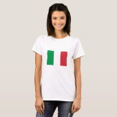 T-shirt Drapeau de l'Italie (Devant entier)
