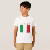 T-shirt Drapeau de l'Italie (Devant entier)
