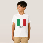 T-shirt Drapeau de l'Italie (Devant entier)