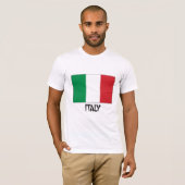 T-shirt Drapeau de l'Italie (Devant entier)