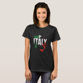 T-shirt Drapeau de l'Italie (Devant entier)