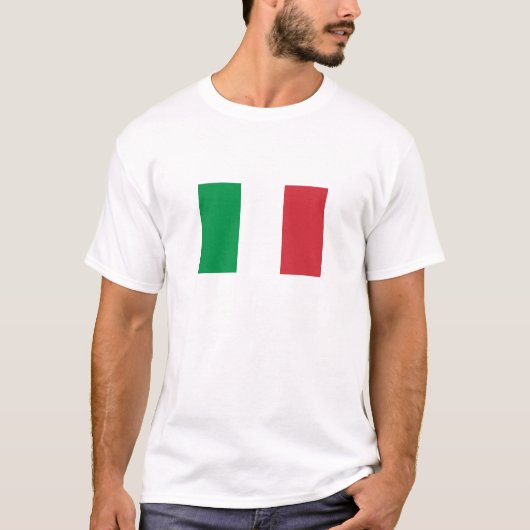T-shirt Drapeau de l'Italie (Devant)