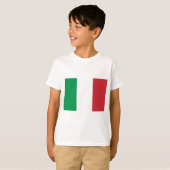 T-shirt Drapeau de l'Italie (Devant entier)