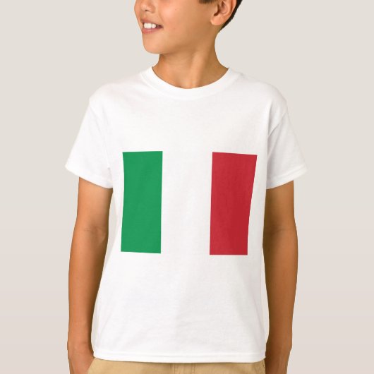 T-shirt Drapeau de l'Italie (Devant)