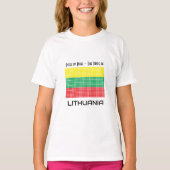 T-shirt Drapeau de Lituanie (Devant)