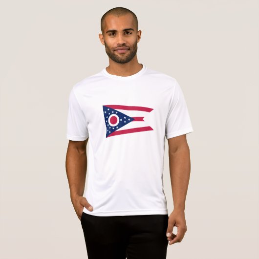 T-shirt Drapeau de l'Ohio (Devant entier)
