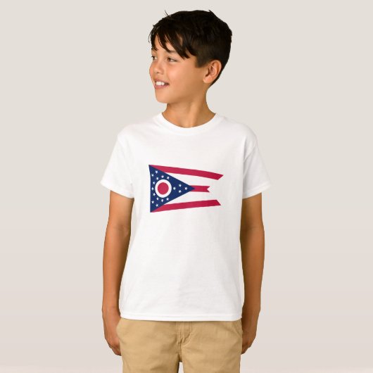 T-shirt Drapeau de l'Ohio (Devant entier)