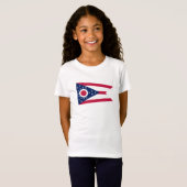 T-Shirt Drapeau de l'Ohio (Devant entier)