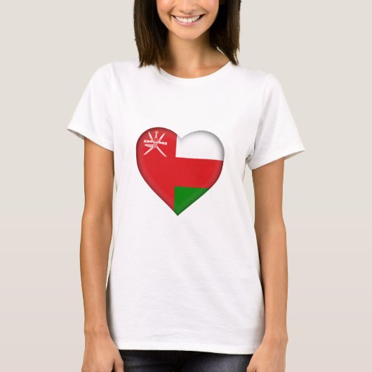 T-shirt Drapeau de l'Oman (Devant)