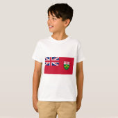 T-shirt drapeau de l'Ontario (Devant entier)