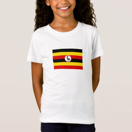 T-Shirt Drapeau de l'Ouganda (Devant)