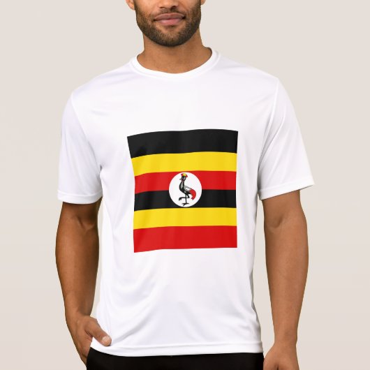 T-shirt Drapeau de l'Ouganda (Devant)