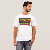 T-shirt Drapeau De L'Ouganda (Devant entier)