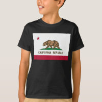 Drapeau de l'ours de Californie, États-Unis T-Sh