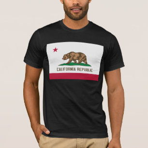 T-shirt Drapeau de l'ours de la République de Californie :