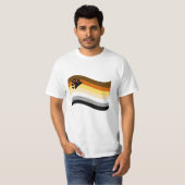 T-shirt Drapeau de l'ours Pride Paw Wavy (Devant entier)