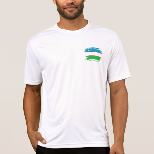 T-shirt Drapeau de l'Ouzbékistan (Devant)