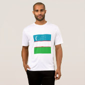T-shirt Drapeau de l'Ouzbékistan (Devant entier)