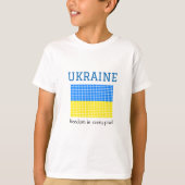 T-shirt Drapeau de l'UKRAINE (Devant)