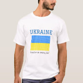 T-shirt Drapeau de l'UKRAINE (Devant)