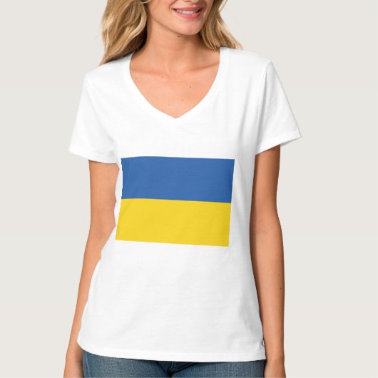T-shirt Drapeau de l'Ukraine (Devant)
