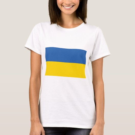 T-SHIRT DRAPEAU DE L'UKRAINE (Devant)
