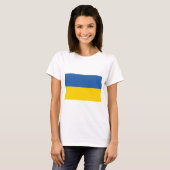 T-SHIRT DRAPEAU DE L'UKRAINE (Devant entier)