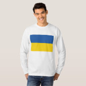 T-shirt Drapeau de l'Ukraine (Devant entier)