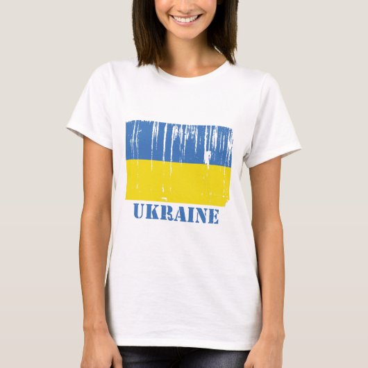 T-shirt Drapeau de l'Ukraine (Devant)