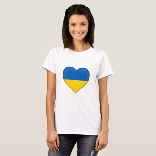 T-shirt Drapeau de l'Ukraine (Devant entier)