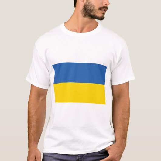 T-SHIRT DRAPEAU DE L'UKRAINE (Devant)