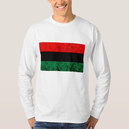 T-shirt Drapeau de l'UNIA Roots de liberté panafricains Bl (Devant)