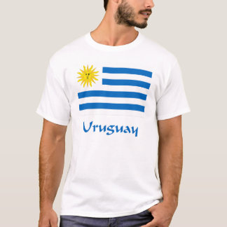 T-shirt Drapeau de l'Uruguay
