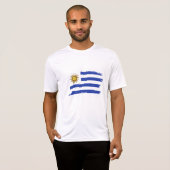 T-shirt drapeau de l'Uruguay (Devant entier)